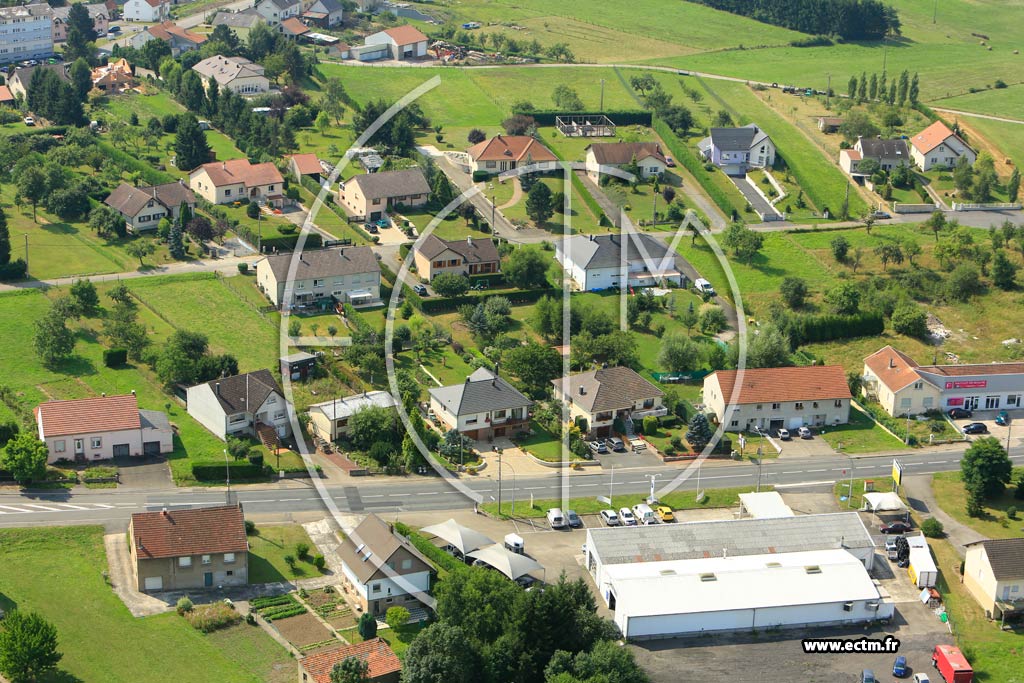 Photo arienne de Sarralbe (Cit Solvay)