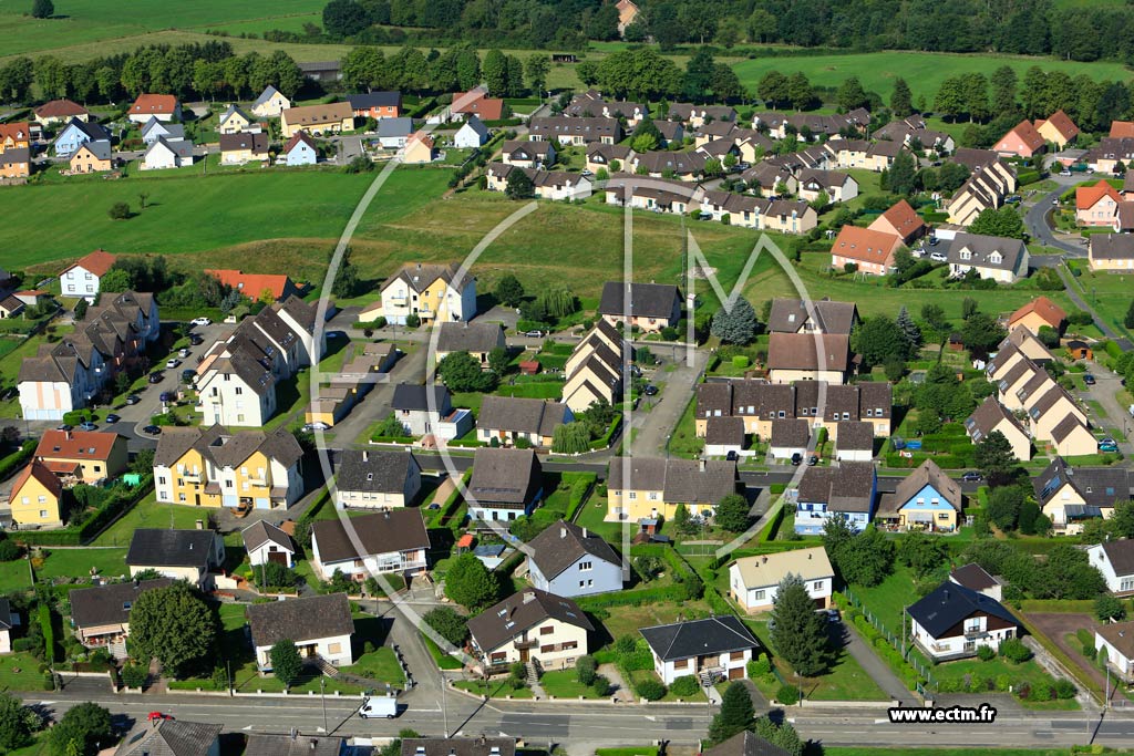 Photo arienne de Phalsbourg (Trois Maisons)