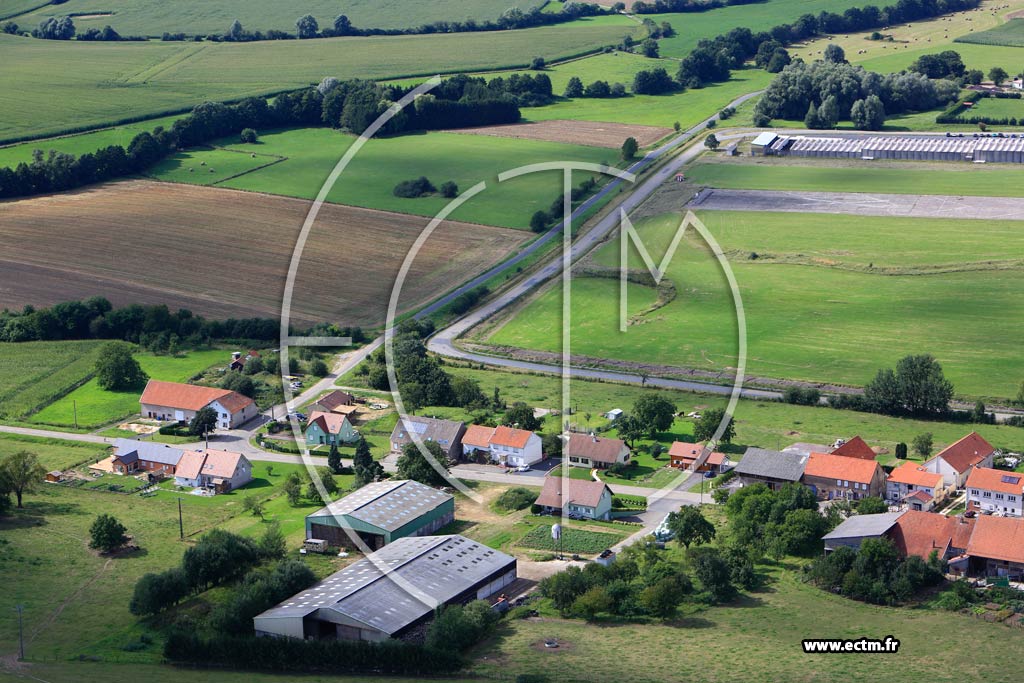 Photo arienne de Saint-Jean-Kourtzerode