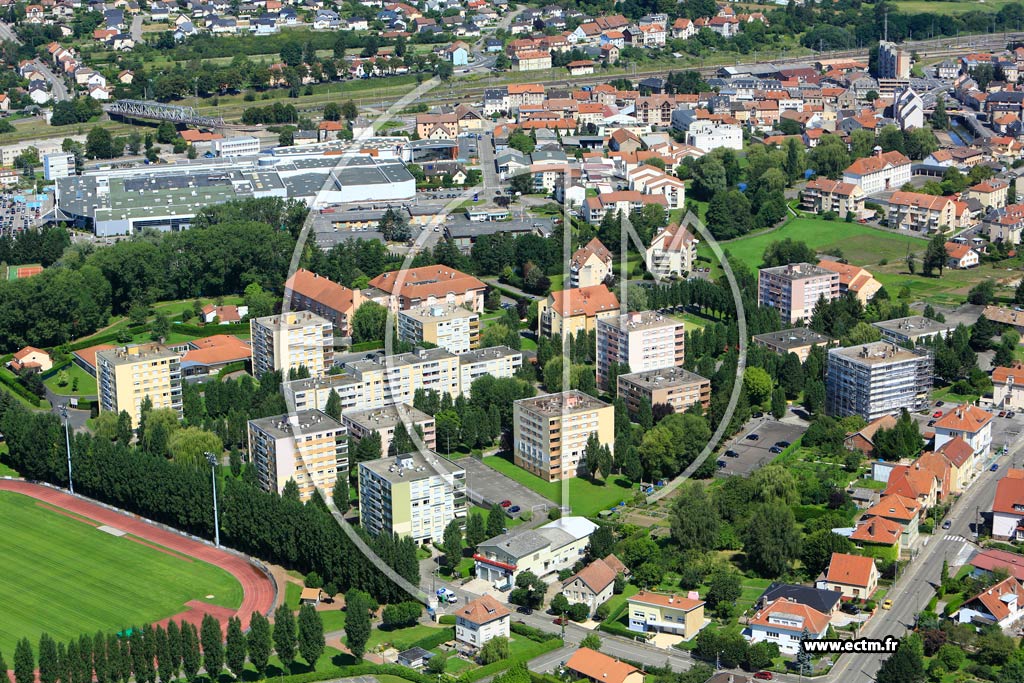 Photo arienne de Sarrebourg