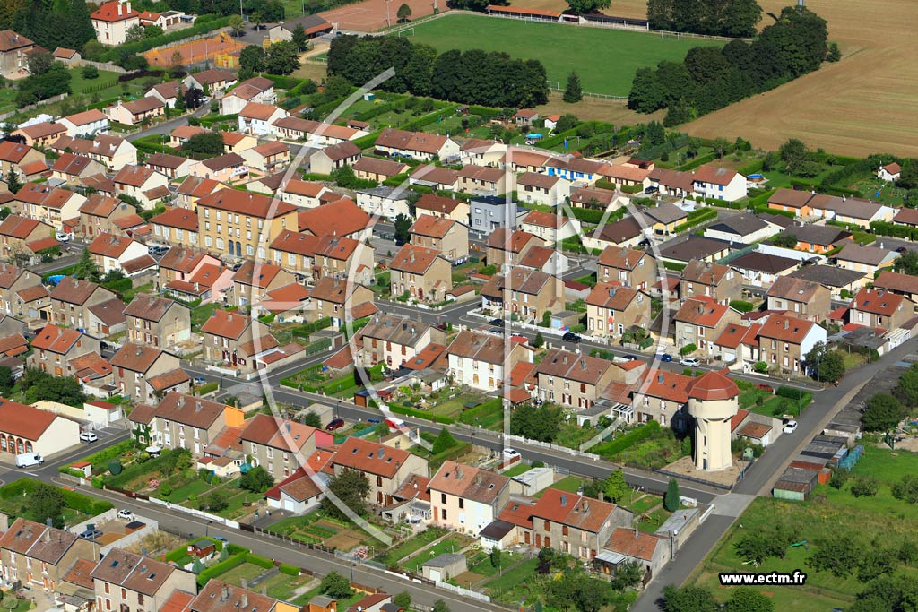 Photo arienne de Crusnes (Les Cits)