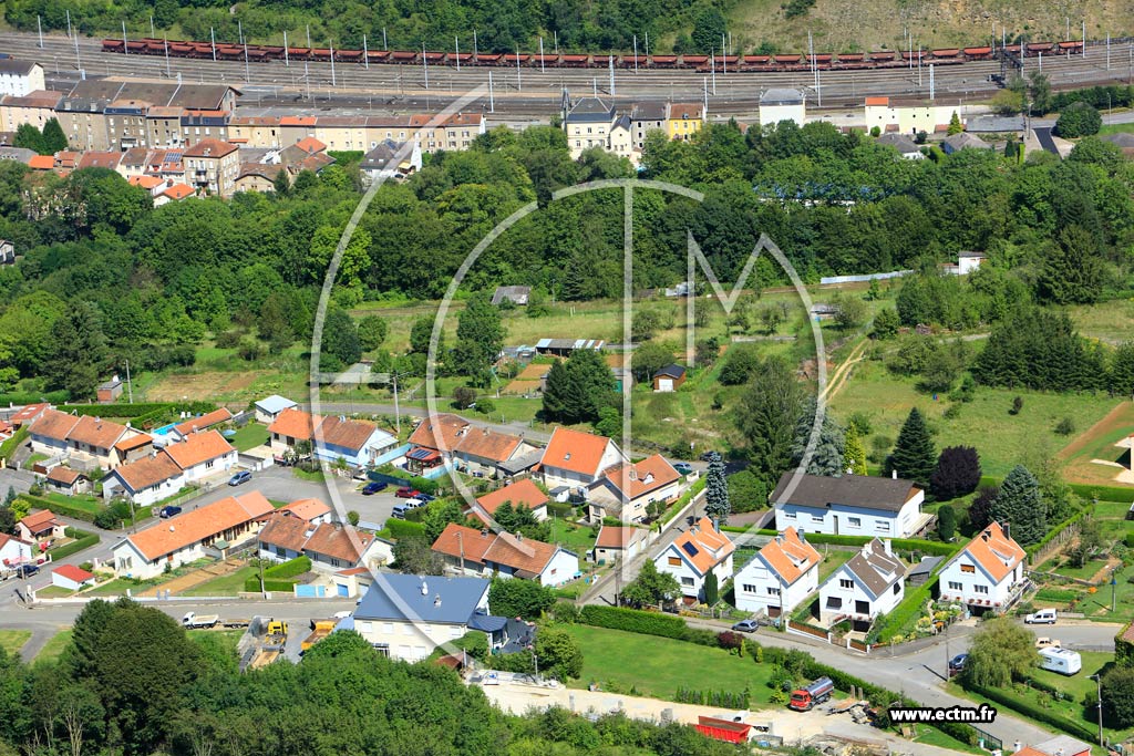 Photo arienne de Longuyon (Route de Sorbey)