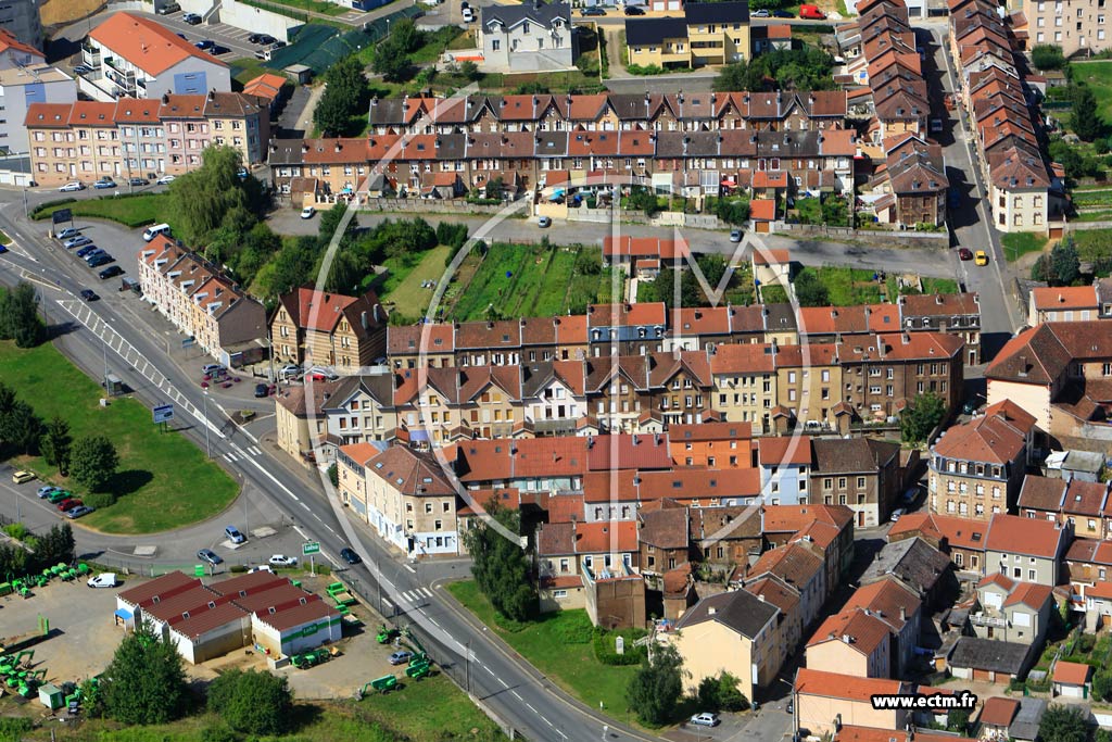 Photo arienne de Longwy (Gouraincourt)