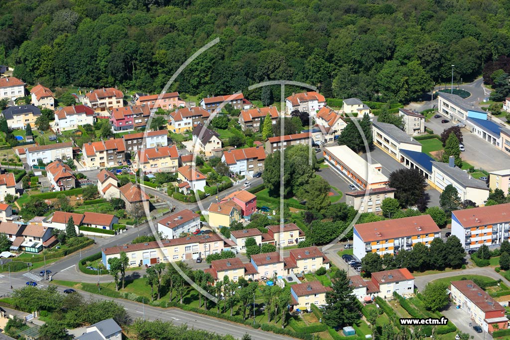 Photo arienne de Longwy (l'Esplanade)