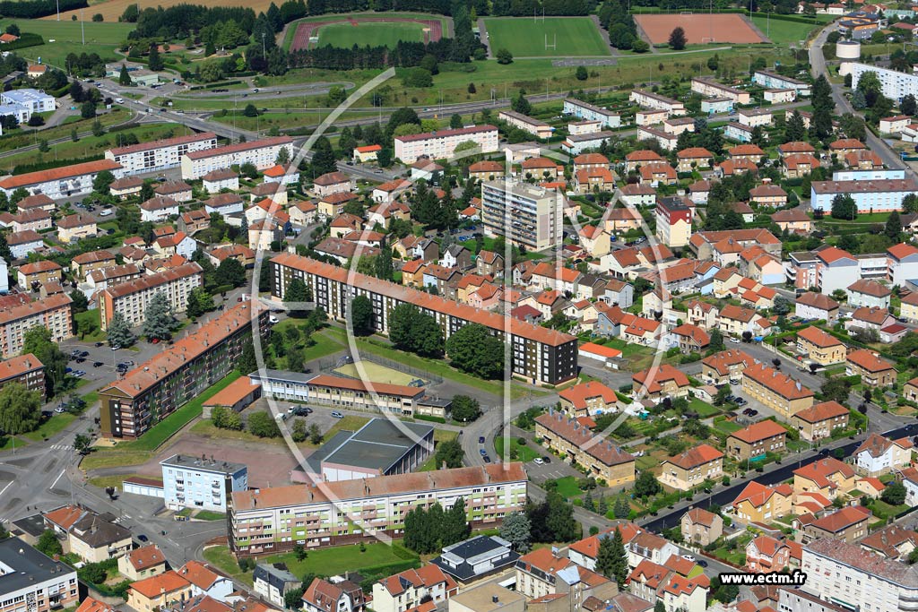 Photo arienne de Longwy (Longwy Haut)