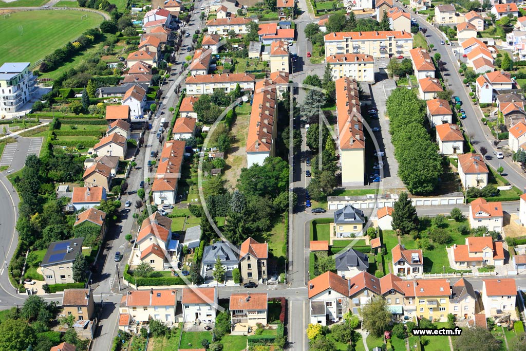 Photo arienne de Longwy (Tivoli)