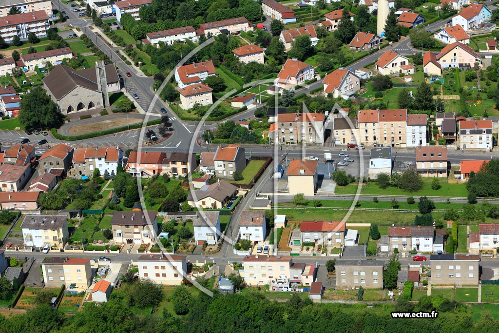 Photo arienne de Mont-Saint-Martin (Bellevue)