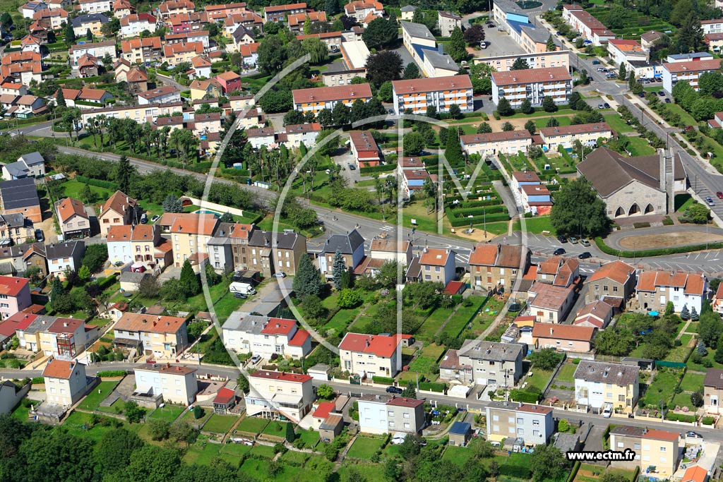 Photo arienne de Mont-Saint-Martin (Bellevue)
