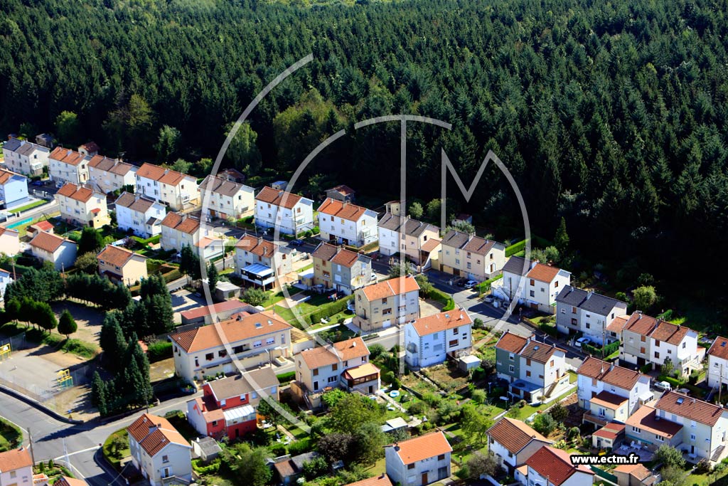 Photo arienne de Villerupt (Cits de Butte)