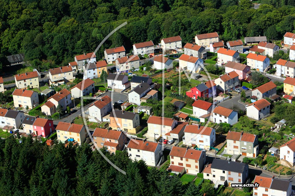 Photo arienne de Villerupt (Cits de Butte)
