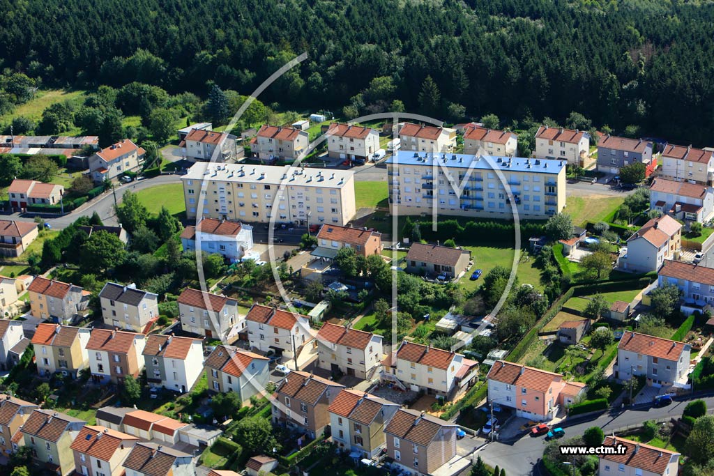 Photo arienne de Villerupt (Cits de Butte)