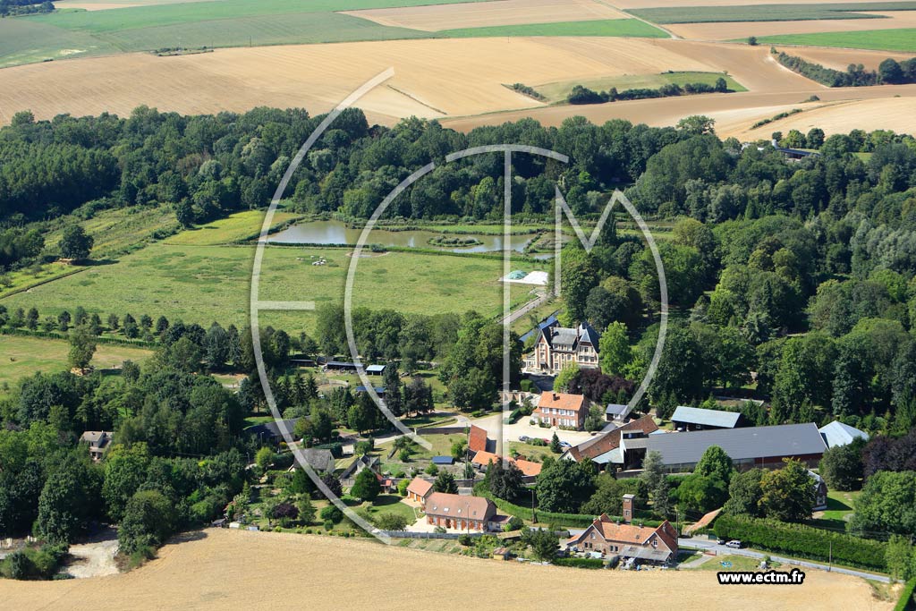 Photo arienne de Attilly (Marteville)