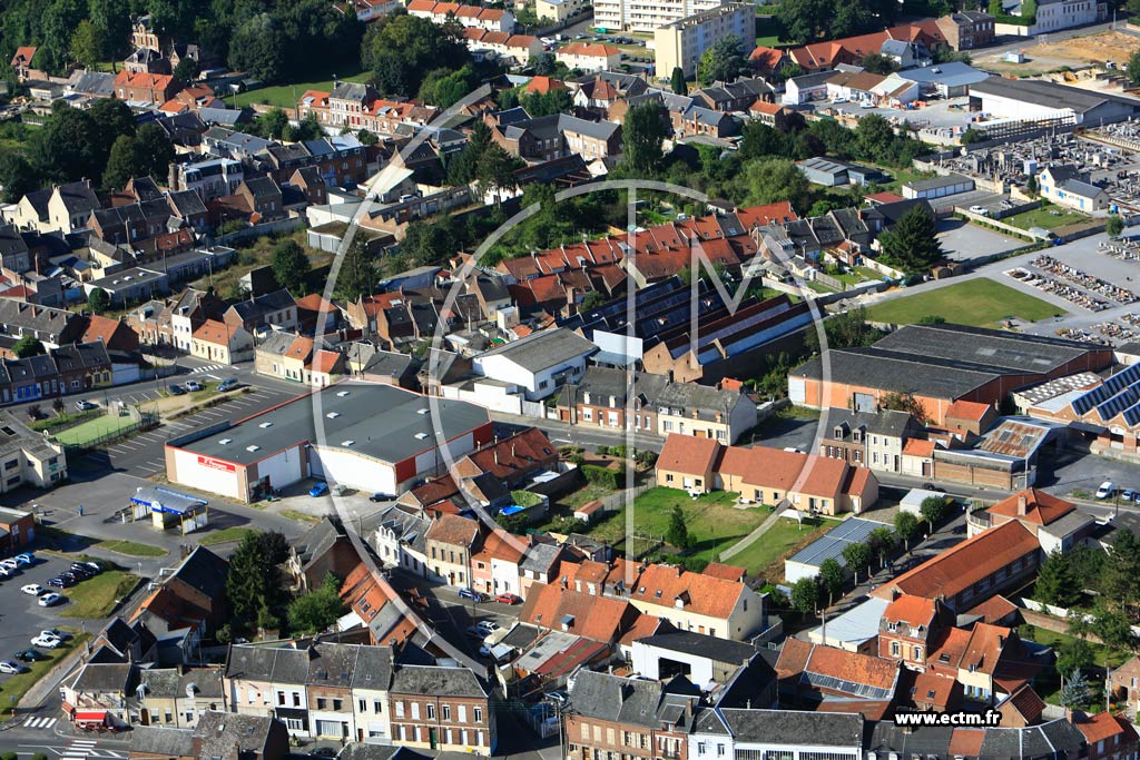 Photo arienne de Bohain-en-Vermandois