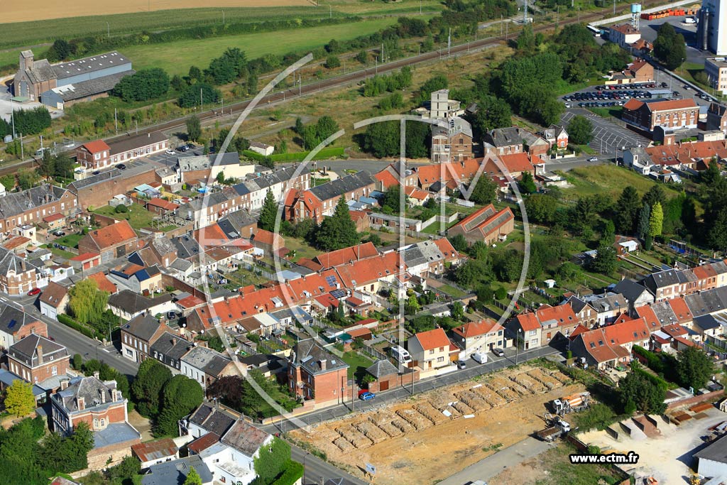 Photo arienne de Bohain-en-Vermandois