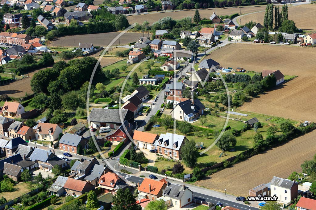 Photo arienne de Flavy-le-Martel