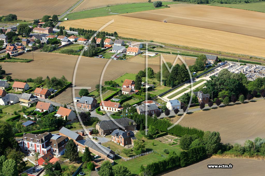 Photo arienne de Flavy-le-Martel