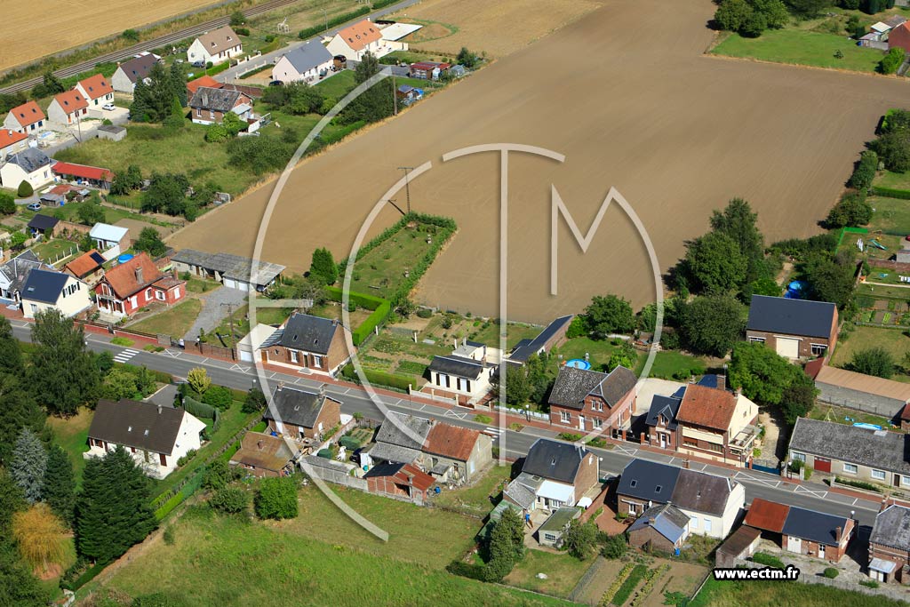 Photo arienne de Flavy-le-Martel