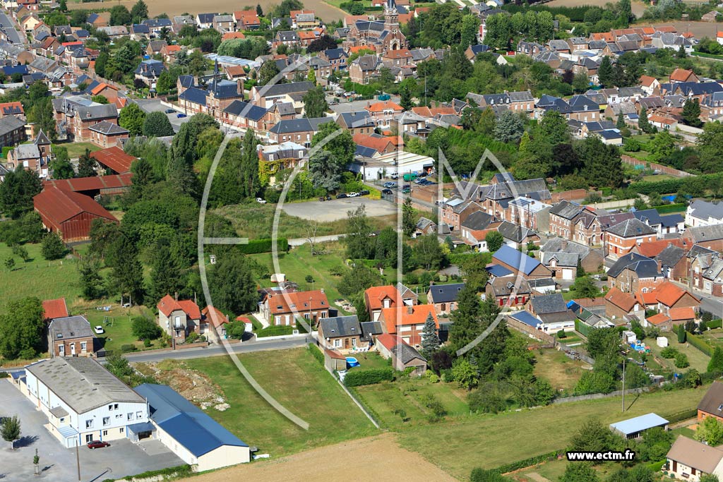 Photo arienne de Flavy-le-Martel