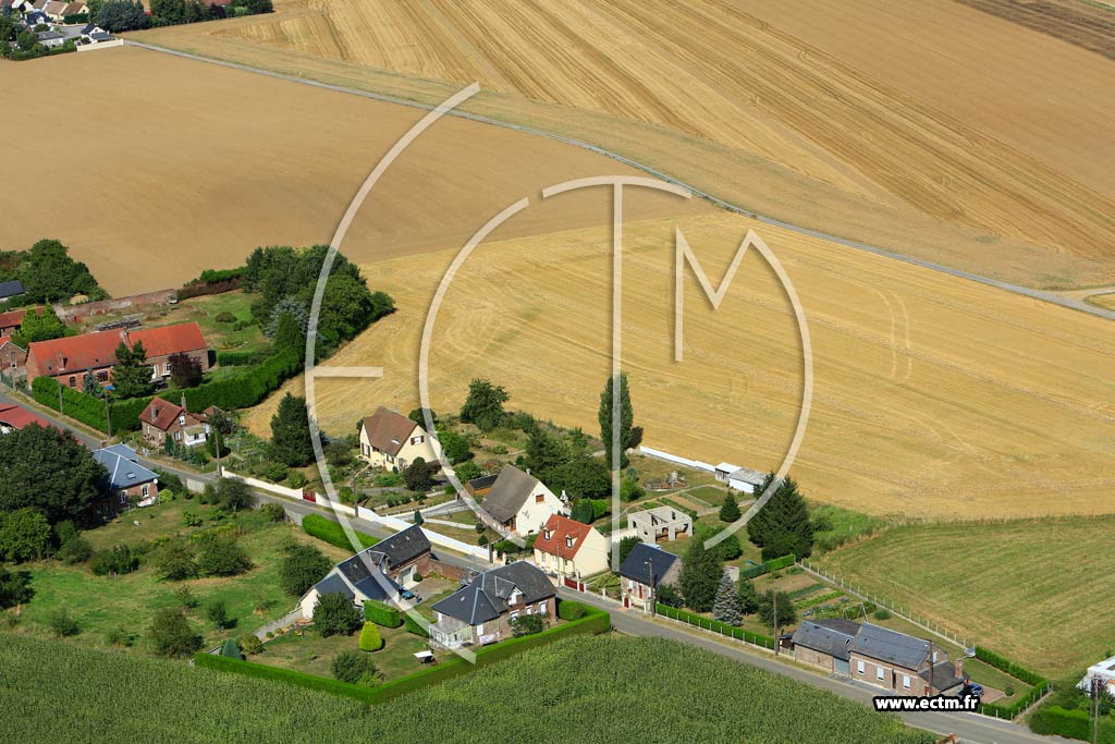 Photo arienne de Flavy-le-Martel