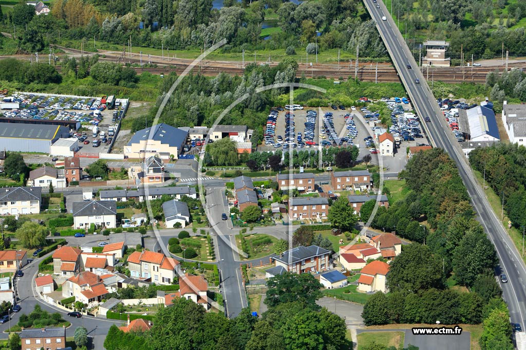 Photo arienne de Gauchy (La Biette)