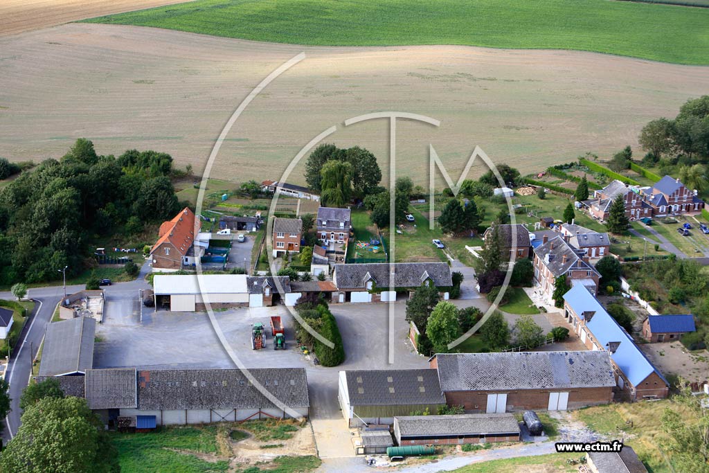 Photo arienne de Gricourt (Fresnoy-le-Petit)