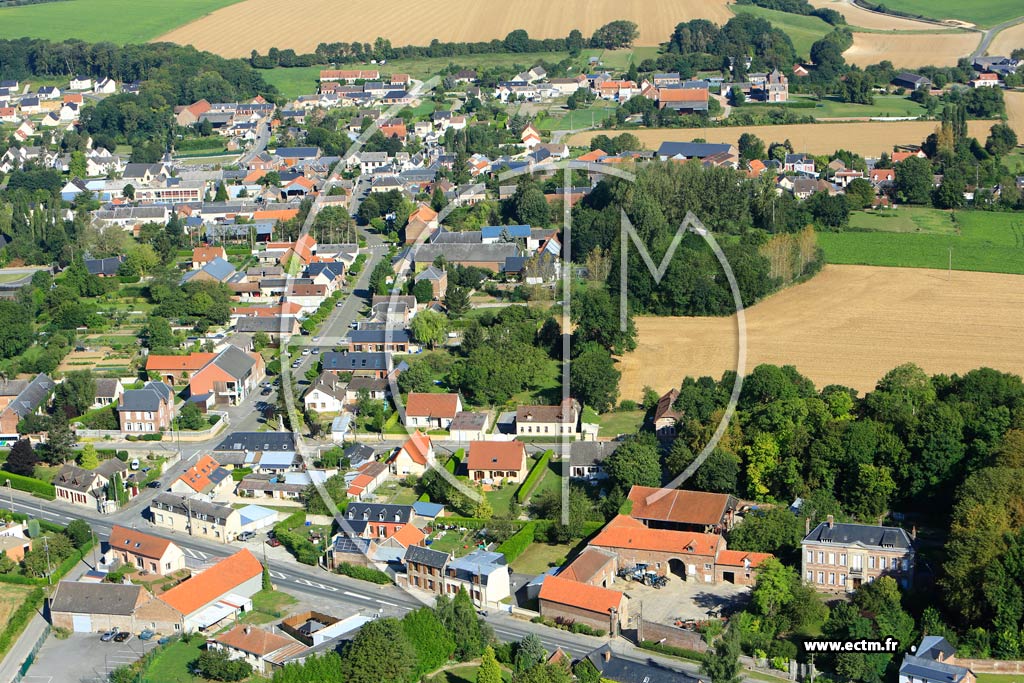 Photo arienne de Homblires