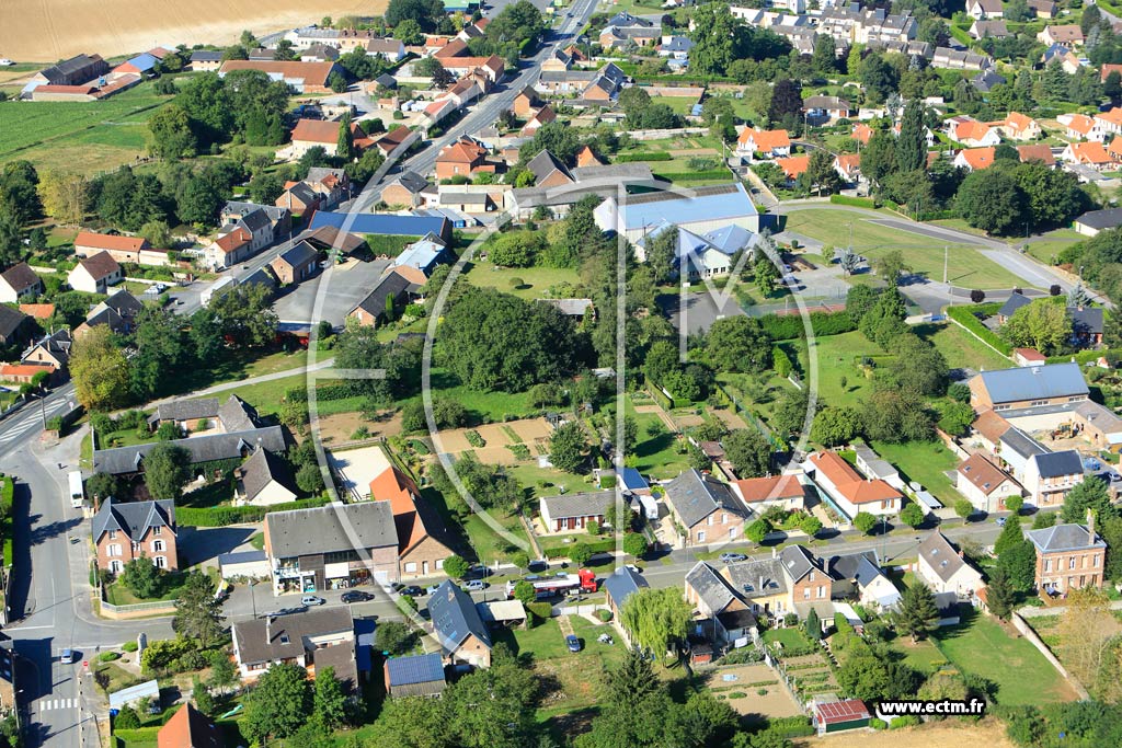 Photo arienne de Homblires