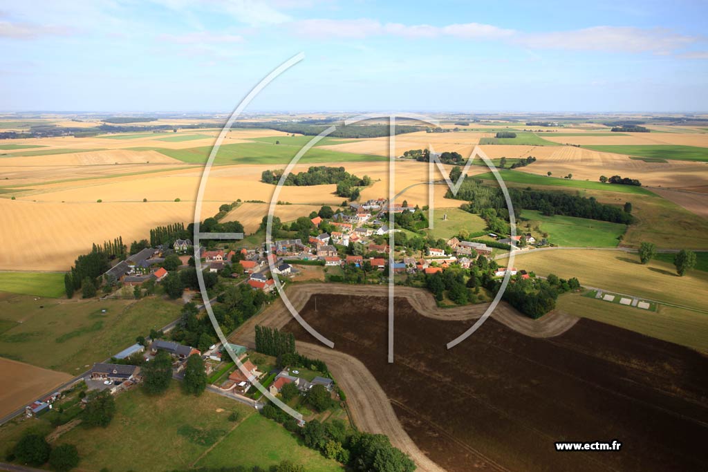 Photo arienne de Honnecourt-sur-Escaut (La Terrire)