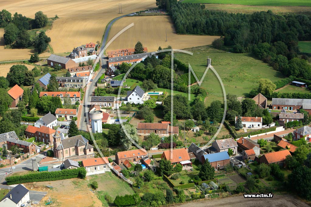 Photo arienne de Honnecourt-sur-Escaut (La Terrire)