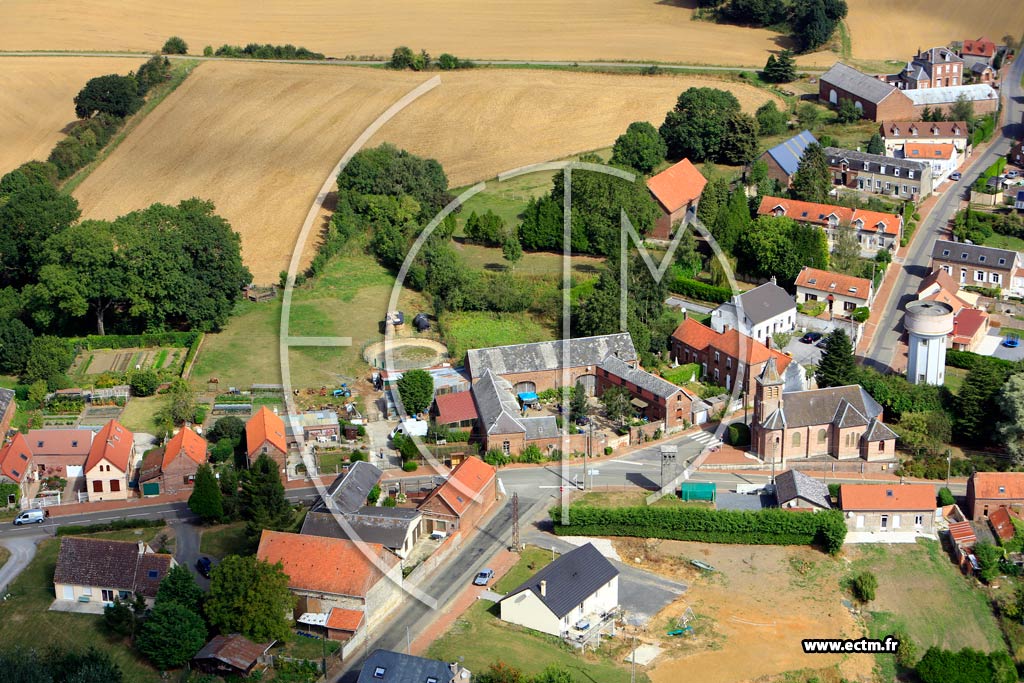 Photo arienne de Honnecourt-sur-Escaut (La Terrire)