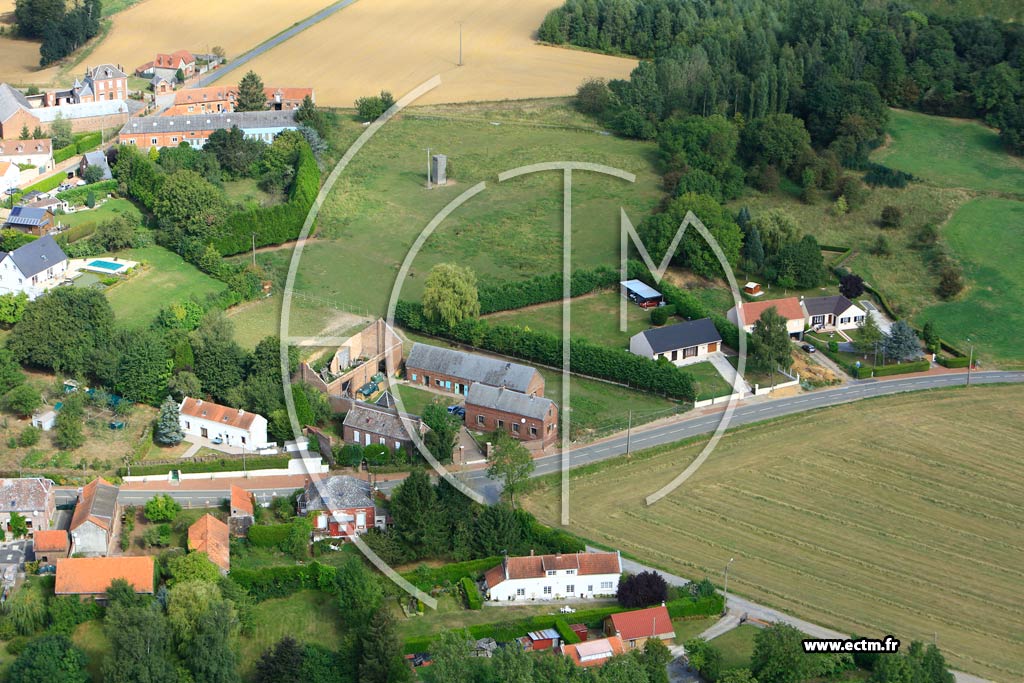 Photo arienne de Honnecourt-sur-Escaut (La Terrire)