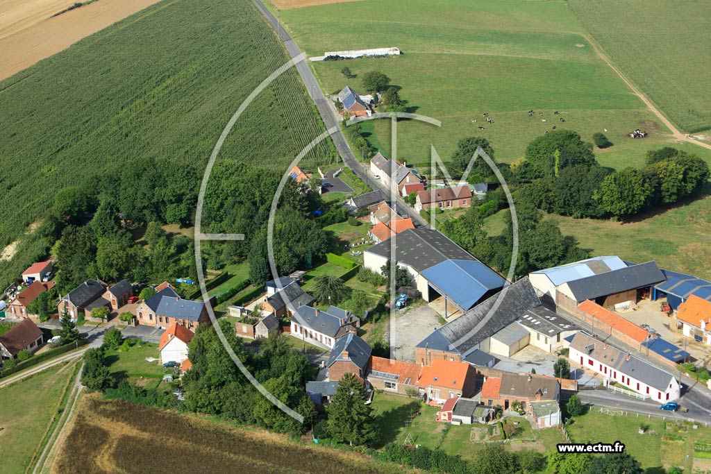 Photo arienne de Montbrehain