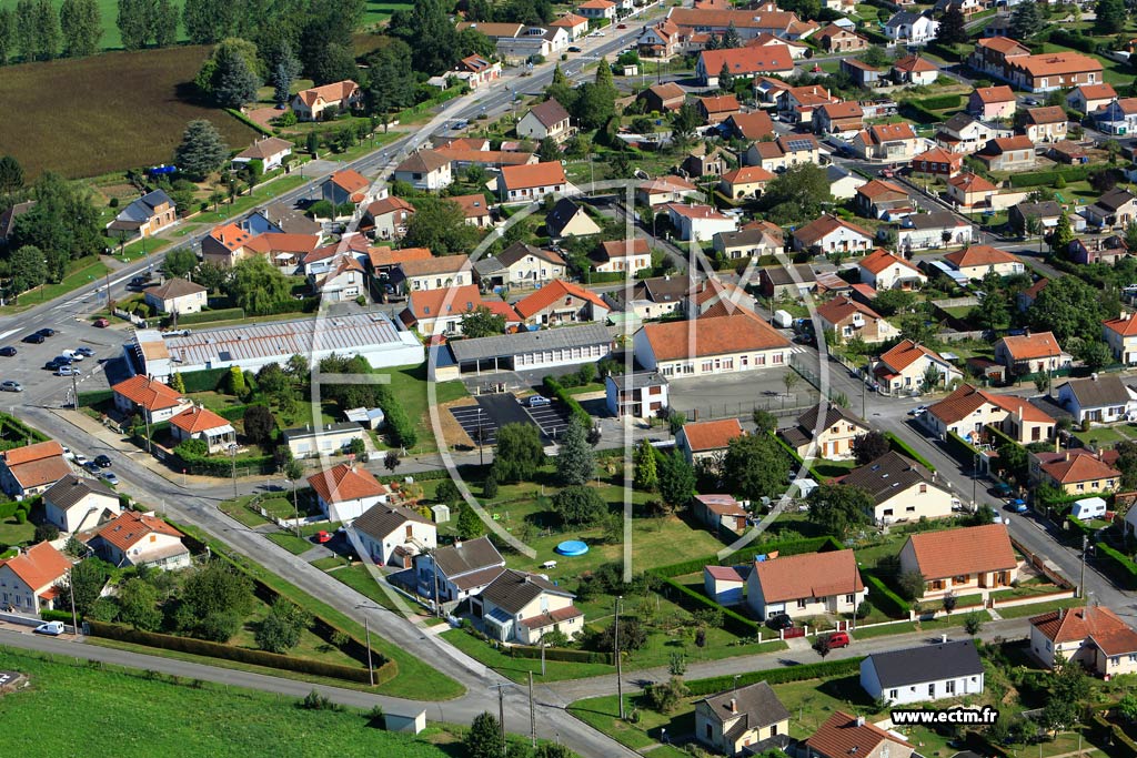 Photo arienne de Montescourt-Lizerolles