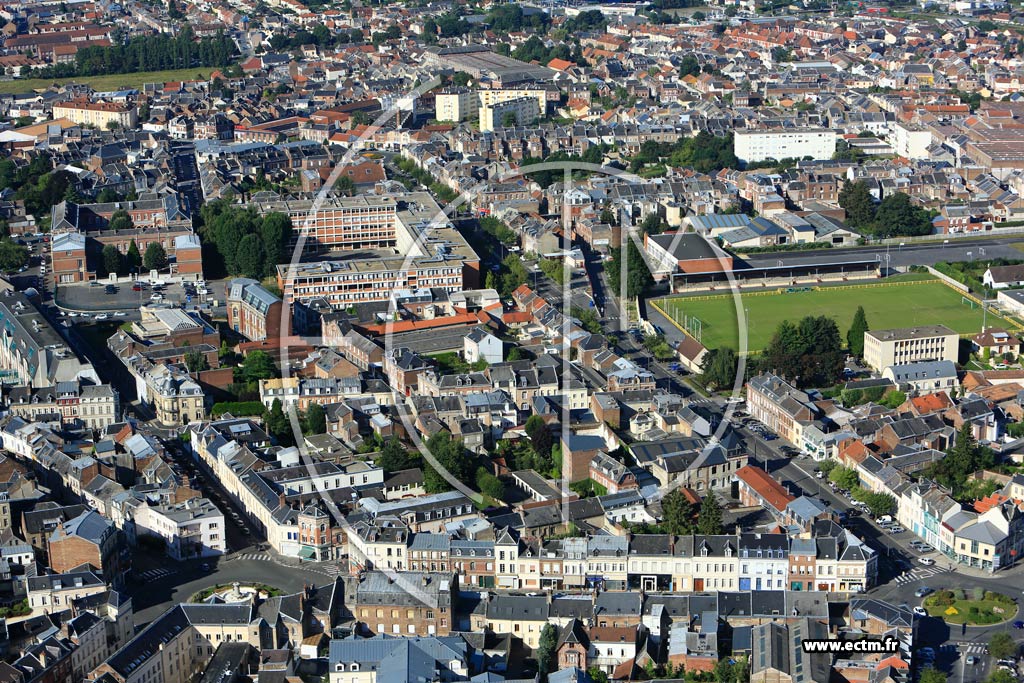 Photo arienne de Saint-Quentin (Centre Ville)