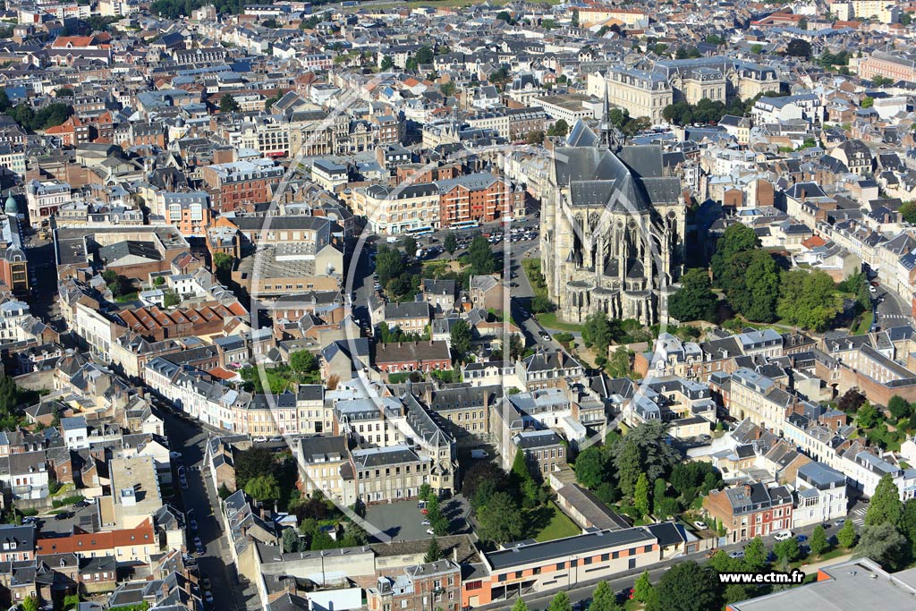 Photo arienne de Saint-Quentin (Centre Ville)