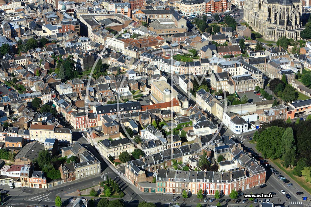 Photo arienne de Saint-Quentin (Centre Ville)