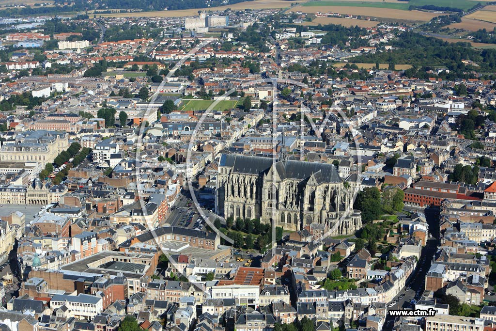 Photo arienne de Saint-Quentin (Centre Ville)