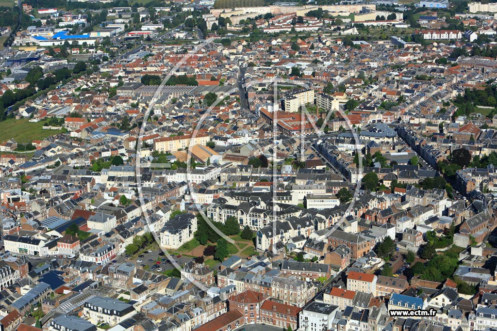 Photo arienne de Saint-Quentin (Centre Ville)