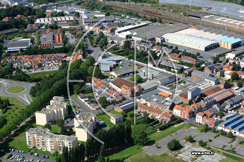 Photo arienne de Saint-Quentin (Faubourg d'Isle)