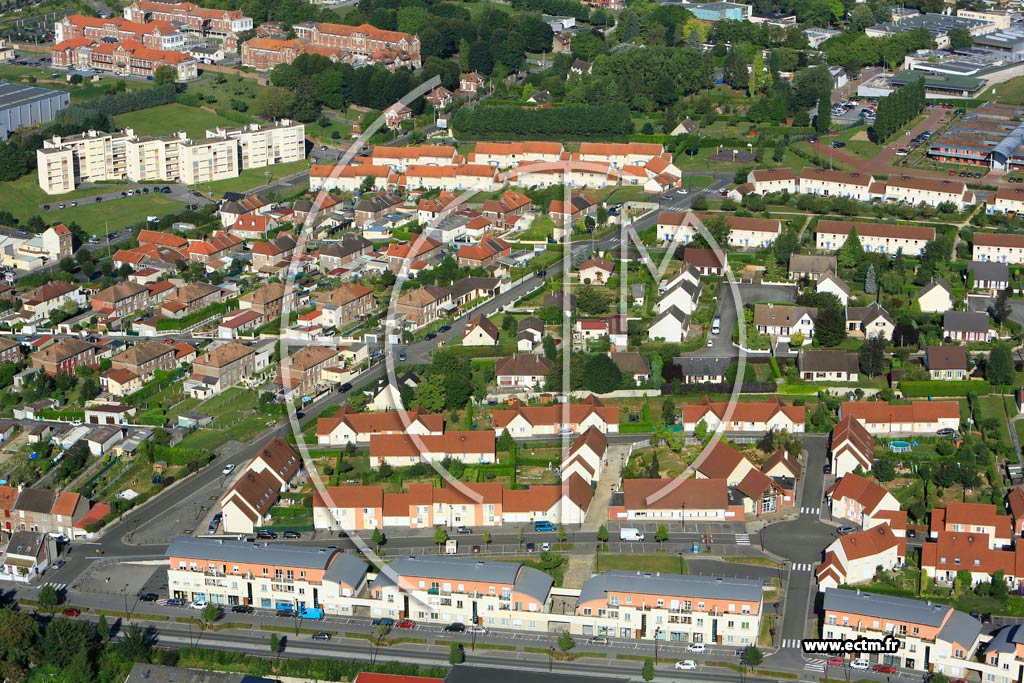 Photo arienne de Saint-Quentin (La Cit David et Maigret)