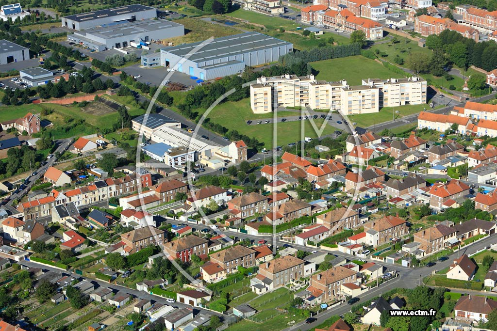 Photo arienne de Saint-Quentin (La Cit David et Maigret)
