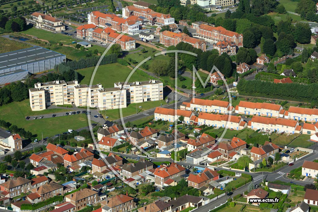 Photo arienne de Saint-Quentin (La Cit David et Maigret)