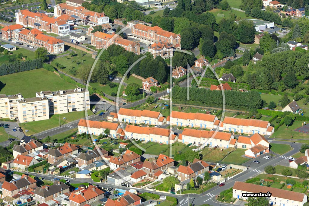 Photo arienne de Saint-Quentin (La Cit David et Maigret)