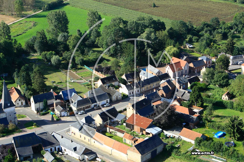 Photo arienne de Vadencourt