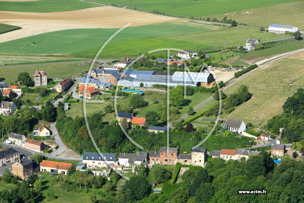 Photo arienne de Vadencourt (Longchamps)
