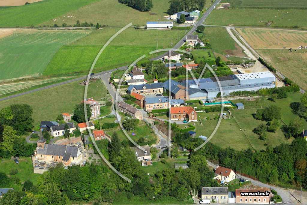 Photo arienne de Vadencourt (Longchamps)