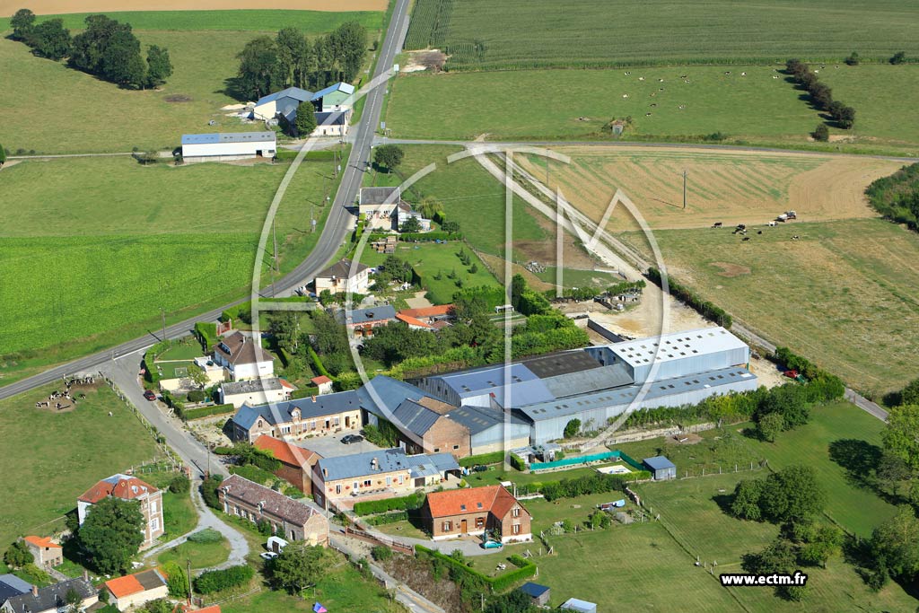 Photo arienne de Vadencourt (Longchamps)