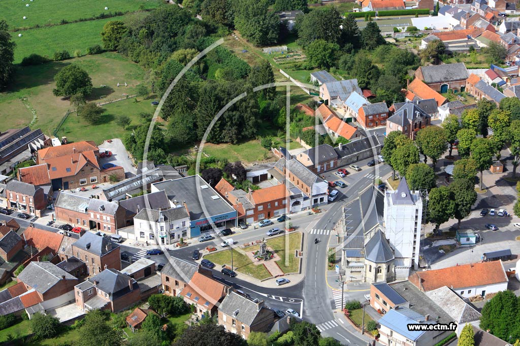 Photo arienne de Villers-Outraux
