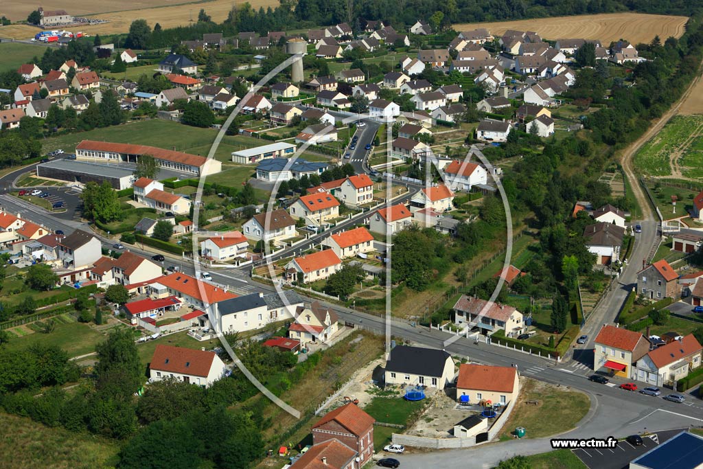 Photo arienne de Aulnois-sous-Laon