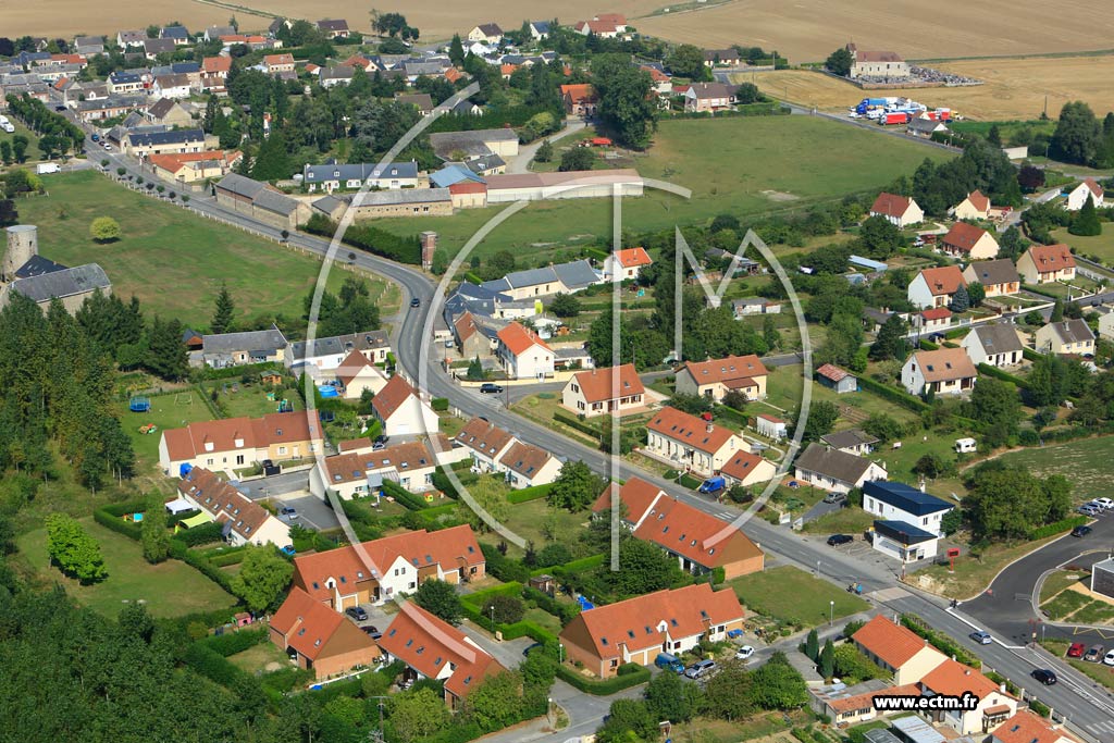 Photo arienne de Aulnois-sous-Laon